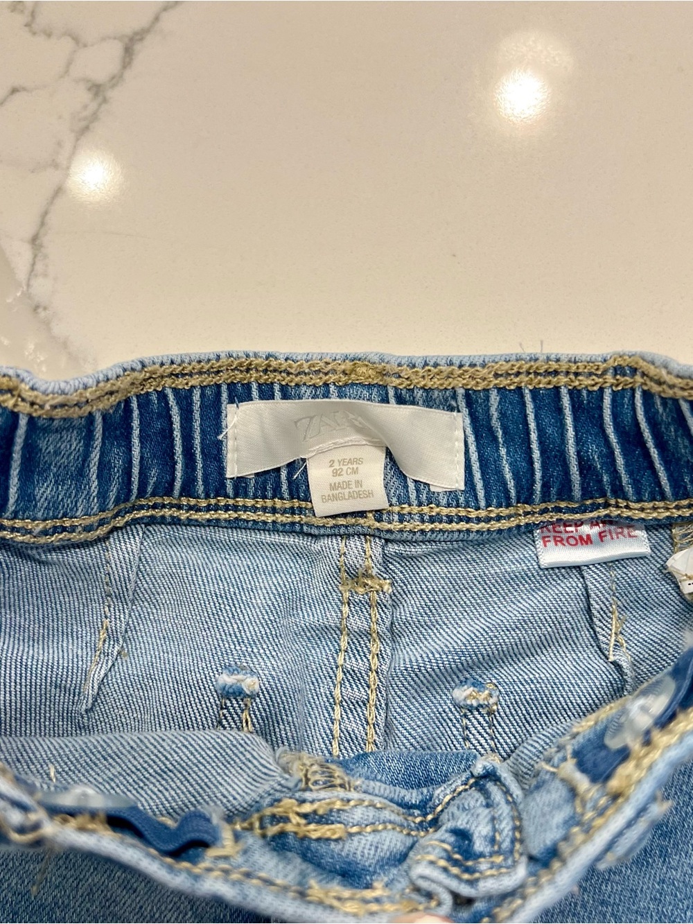 ZARA Kids Girls Blue Denim Jeans Set of 2 - Casual Straight Fit❤️❤️😎 - Picture 9 of 13